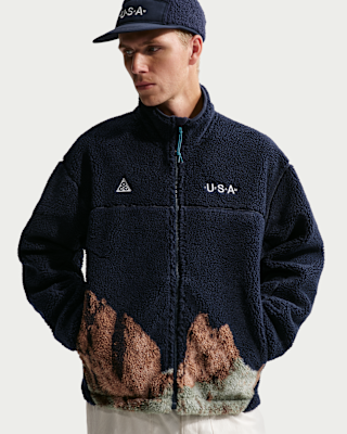 Nike ACG USA Men's Therma-FIT ADV Windproof Full-Zip Fleece Jacket